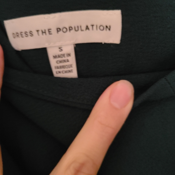 Dress the POPULATION Teal Dress - Picture 6 of 6